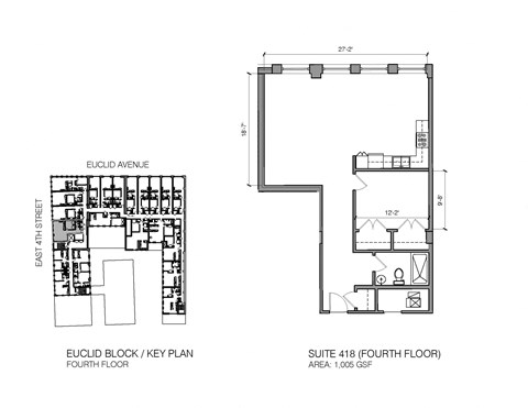 a floor plan of a house with two bedrooms and two bathrooms